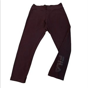 Black FILA Capris with Fila Logo